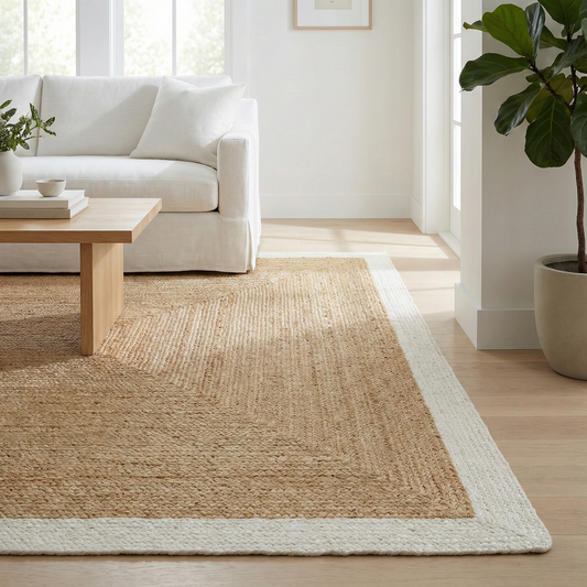 Ivory Indoor Rug, flat product shot of full pattern