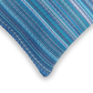 Indigo Outdoor Pillow, zipper and insert detail