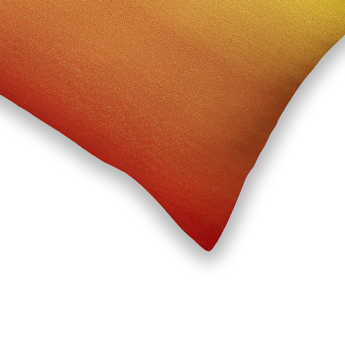 Sunset Outdoor Pillow, zipper and insert detail, alternate angle