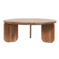 Arlo Round Solid Acacia Wood Coffee Table For Living Room - Natural 36"