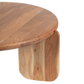 Arlo Round Solid Acacia Wood Coffee Table For Living Room - Natural 36"