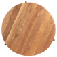 Arlo Round Solid Acacia Wood Coffee Table For Living Room - Natural 36"