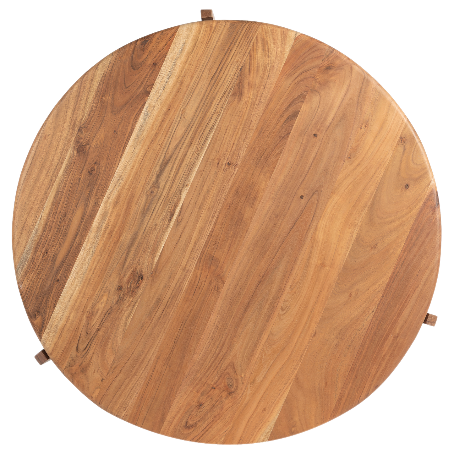Arlo Round Solid Acacia Wood Coffee Table For Living Room - Natural 36"