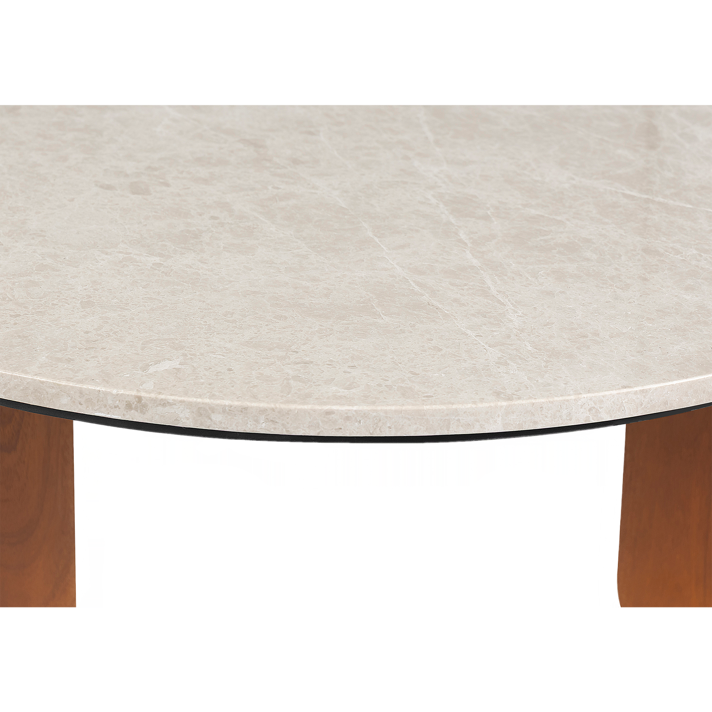 Arlo Round Marble Coffee Table For Living Room - Beige 36"