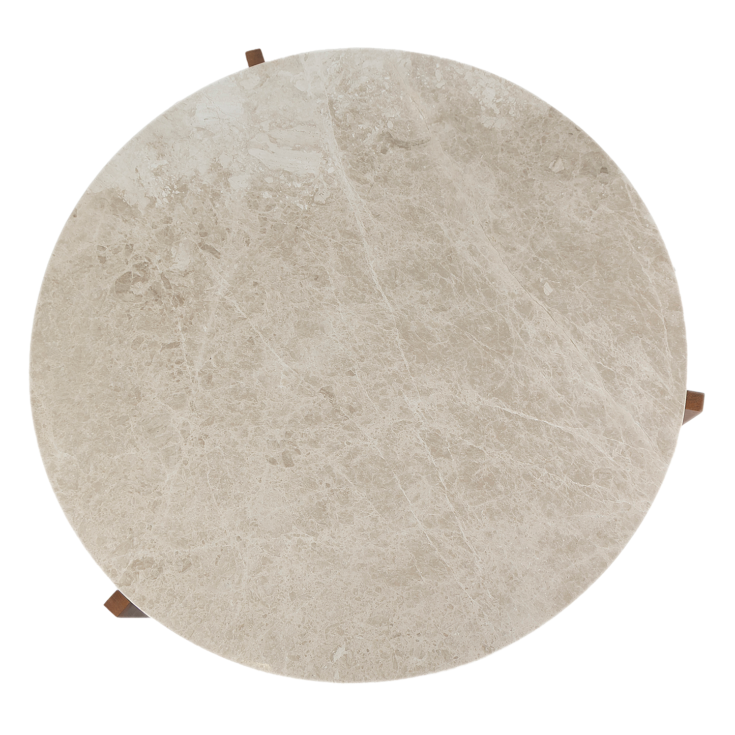 Arlo Round Marble Coffee Table For Living Room - Beige 36"