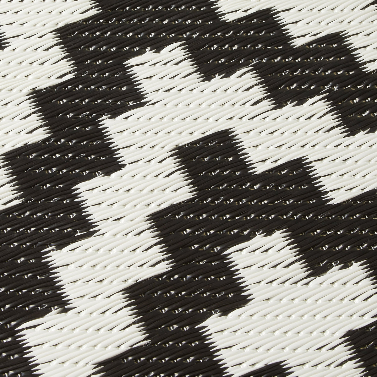 Black & White Area Rug, texture close-up