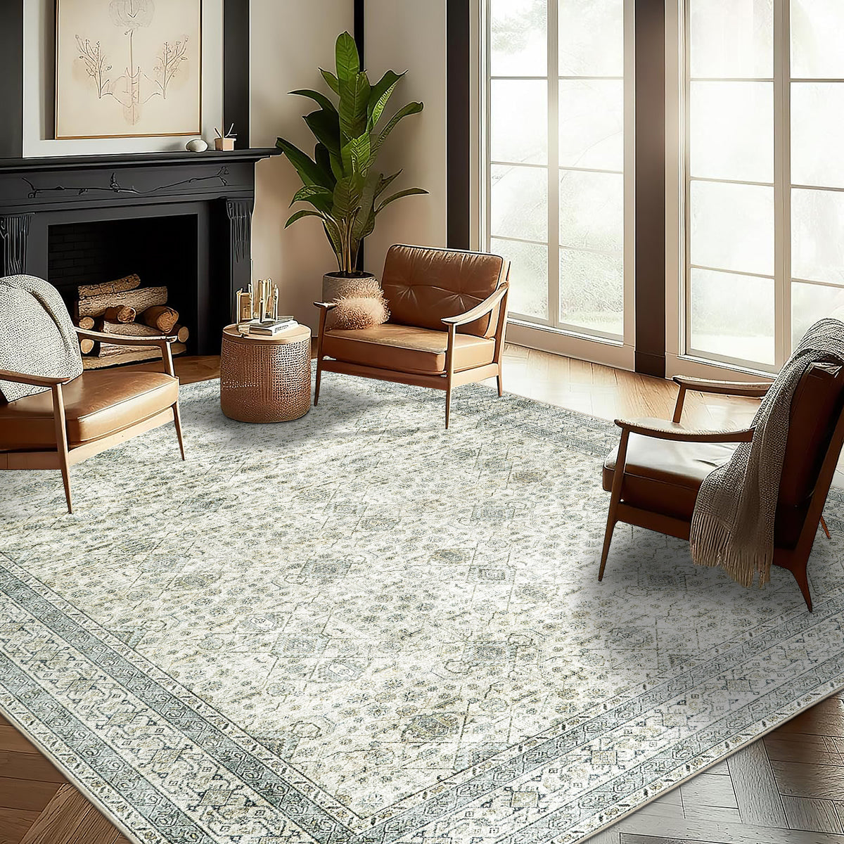 Green Area Rug, product view angle 4