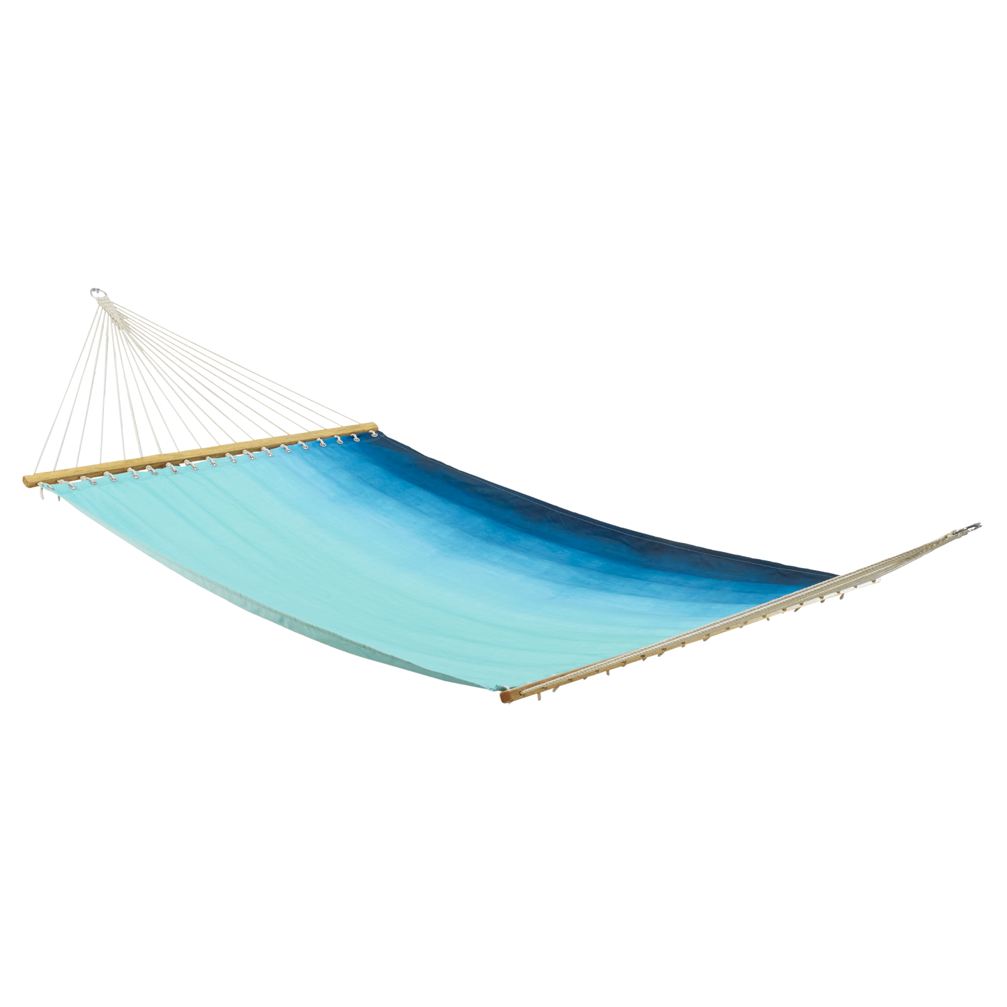 Big Sur - Teal Ombre Recycled Polyester Hammock for Patio - (55" x 82")