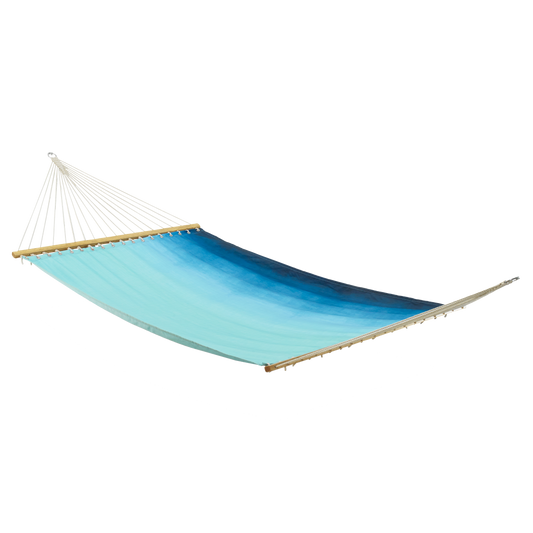 Big Sur - Teal Ombre Recycled Polyester Hammock for Patio - (55" x 82")