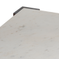 Block Marble Coffee Table For Living Room - White 38"