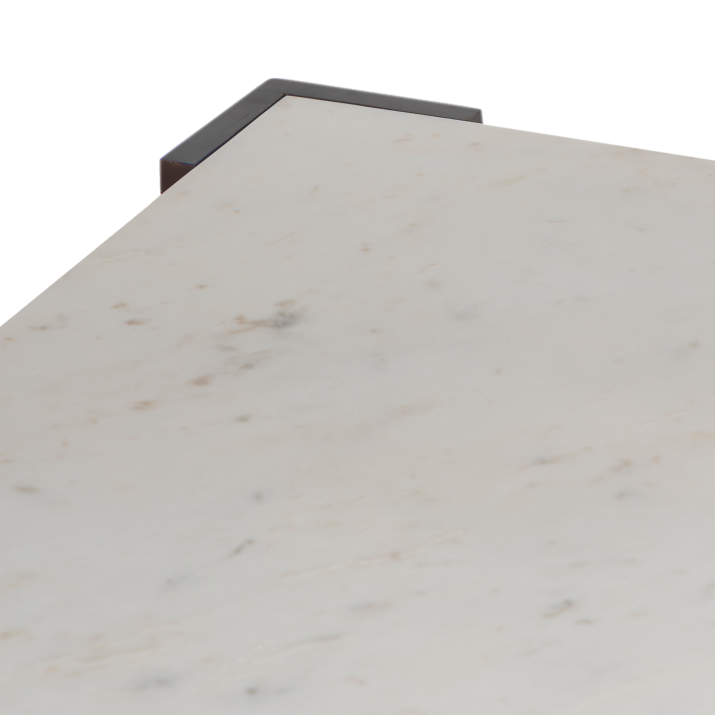 Block Marble Coffee Table For Living Room - White 38"