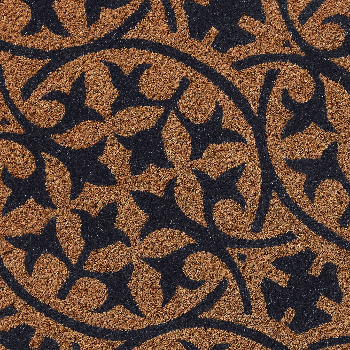 Blue Tile Semi-Round Doormat (18" x 30" Thick) Handwoven Durable