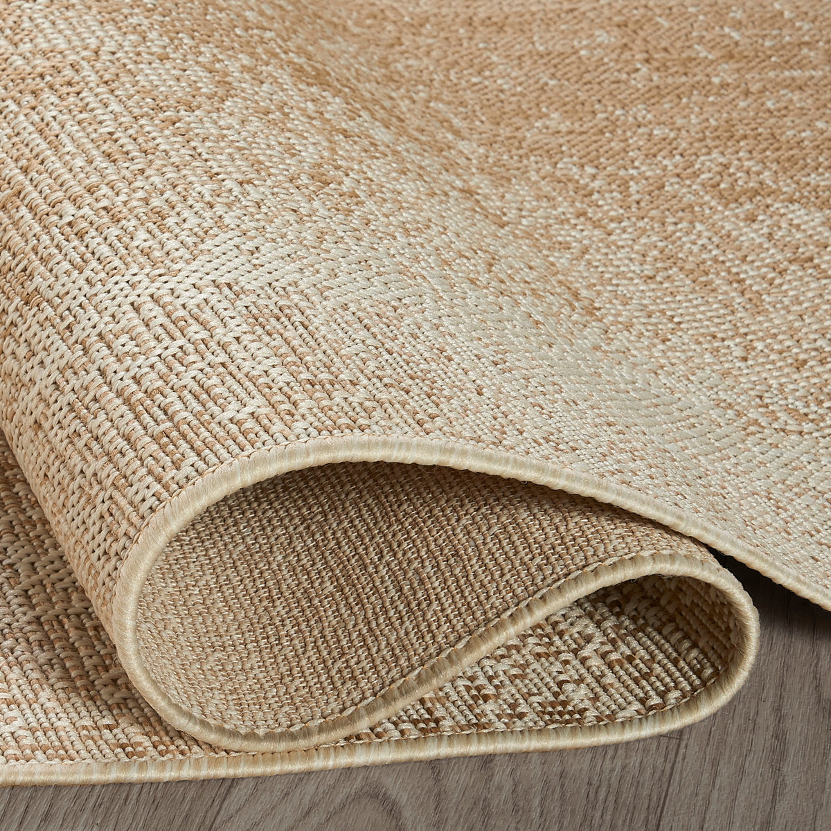 Beige Outdoor Rug, close-up of pile texture