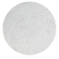 Evolve Round Marble Side Table For Living Room - White/Black 20"