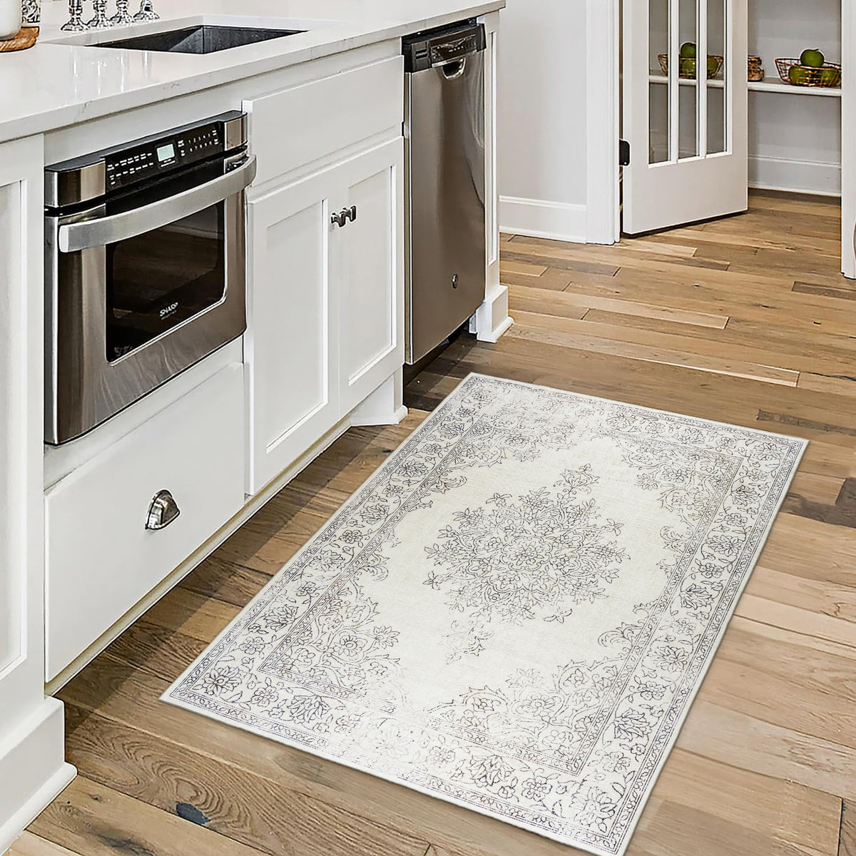 Ivory Area Rug, product view angle 7
