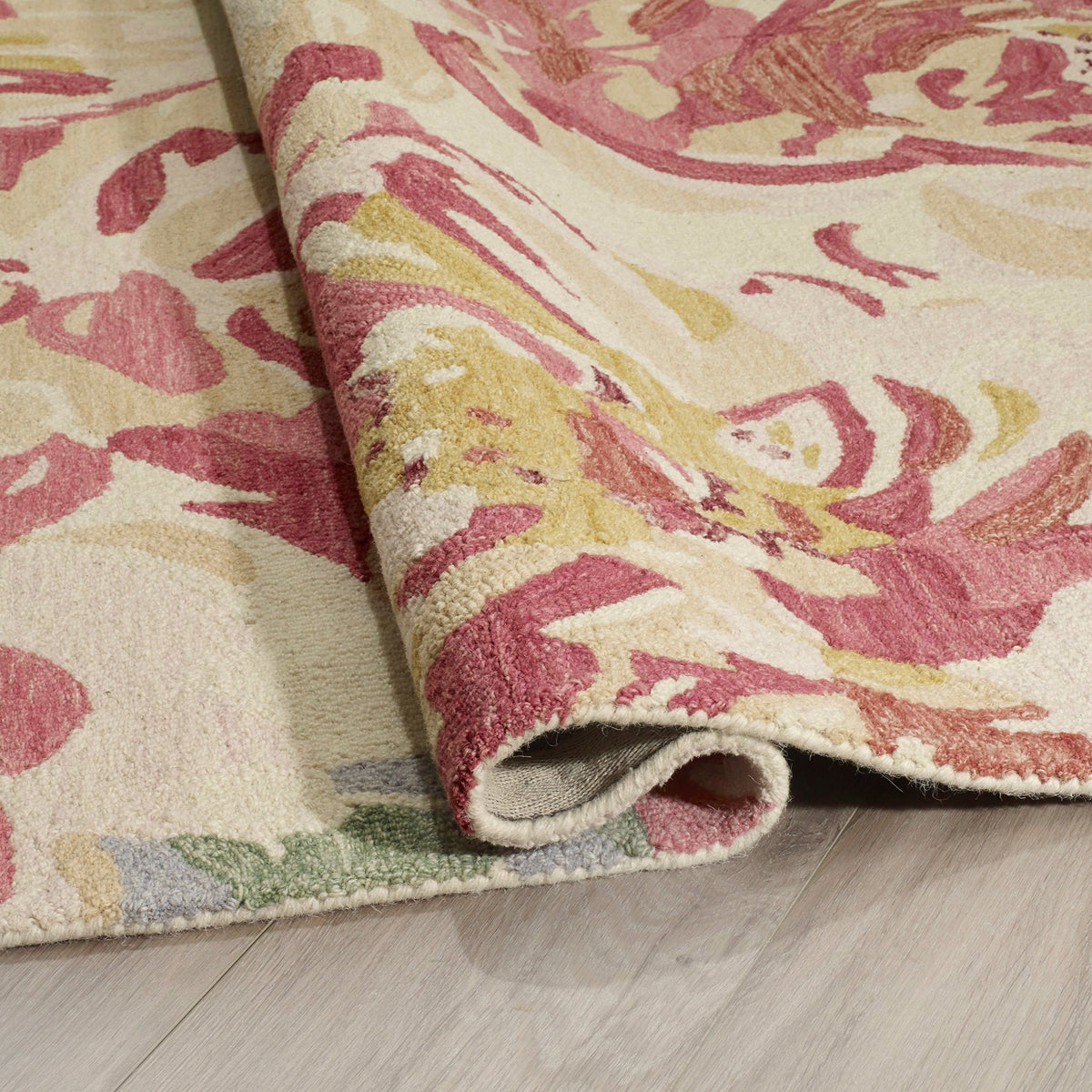 Multicolor Indoor Rug, close-up of pile texture