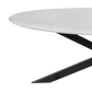 Harvest Starburst Marble Coffee Table for Living Room - 51" Oval