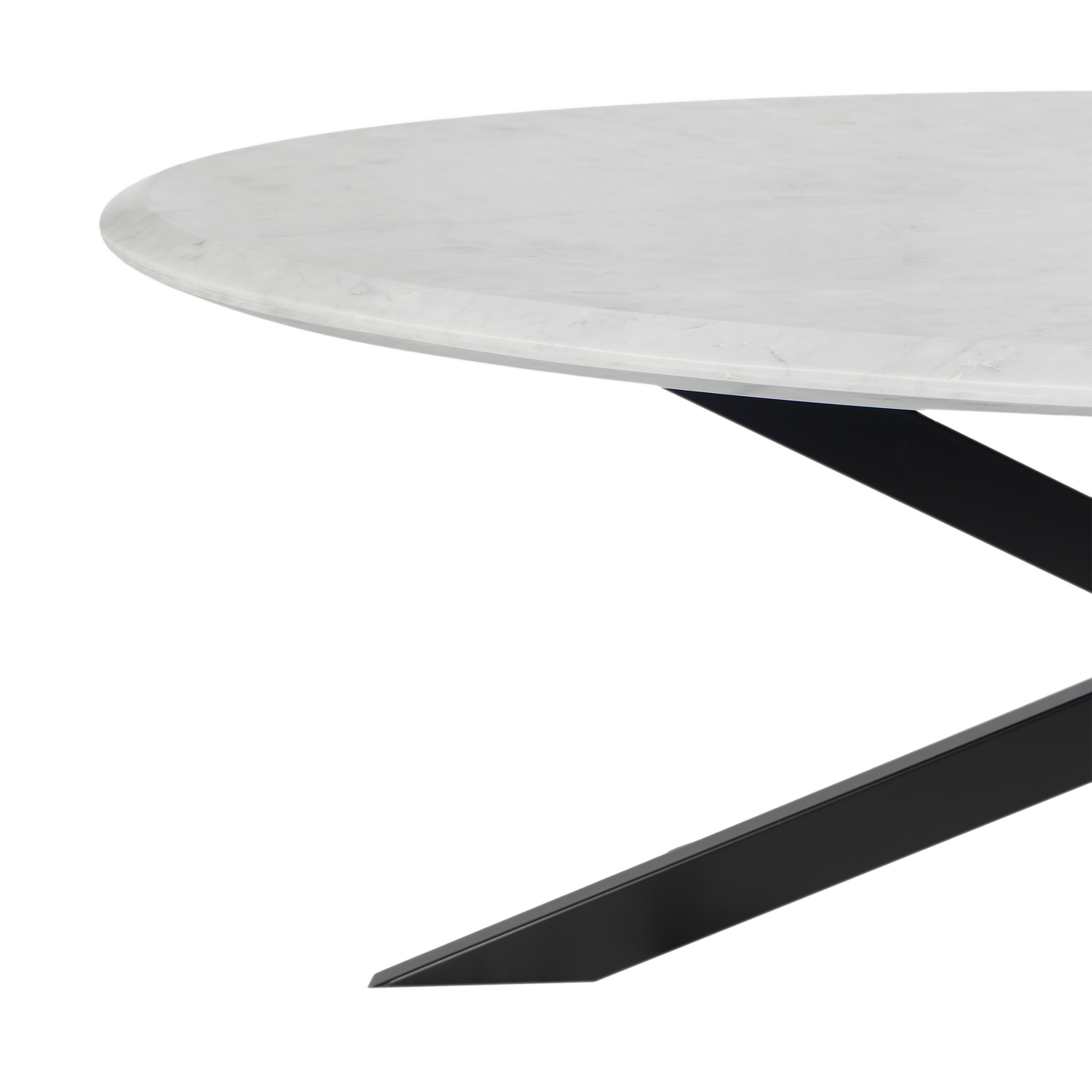 Harvest Starburst Marble Coffee Table for Living Room - 51" Oval