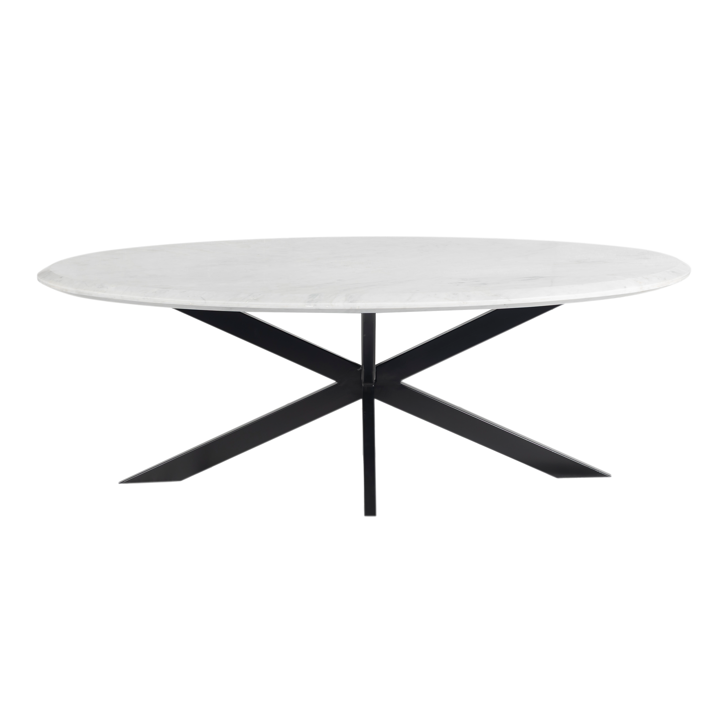 Harvest Starburst Marble Coffee Table for Living Room - 51" Oval