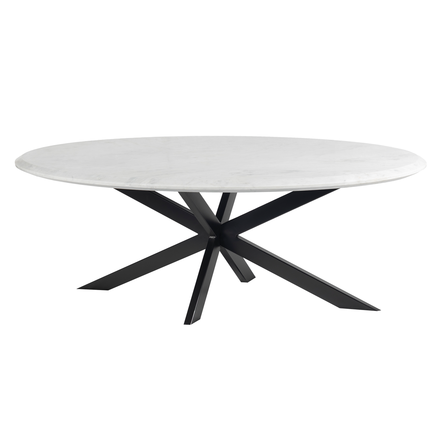 Harvest Starburst Marble Coffee Table for Living Room - 51" Oval