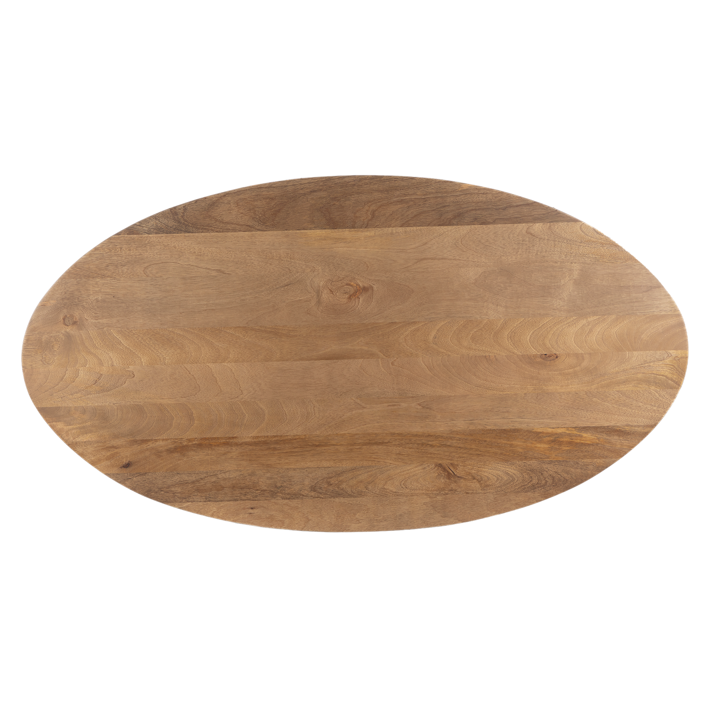 Harvest Starburst Mango Wood Coffee Table For Living Room - Natural 51" Oval
