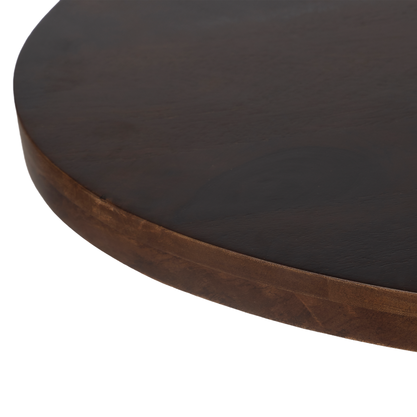 Harvest Starburst Mango Wood Coffee Table For Living Room - Walnut 51" Oval