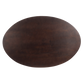 Harvest Starburst Mango Wood Coffee Table For Living Room - Walnut 51" Oval