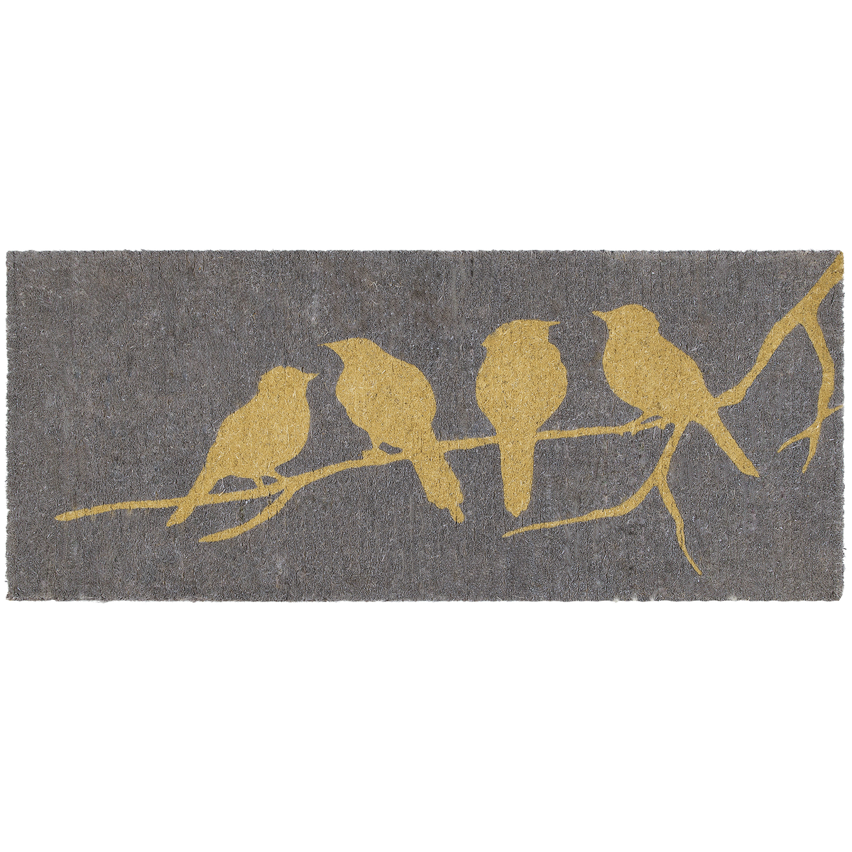 Birds On Branch Gray Doormat, product view angle 5