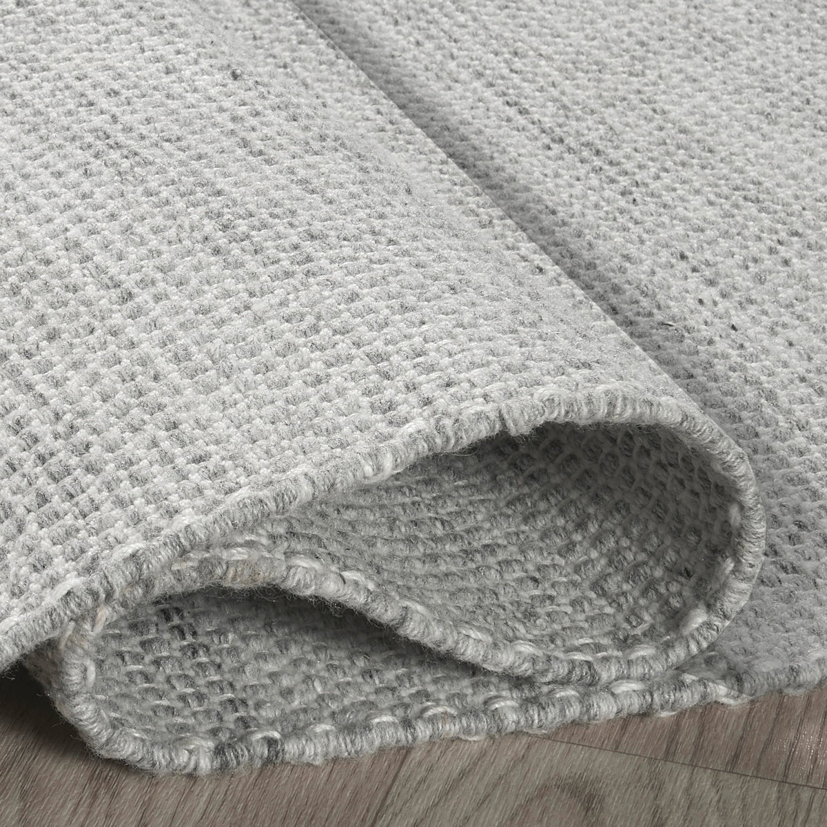 Gray Outdoor Rug, close-up of pile texture