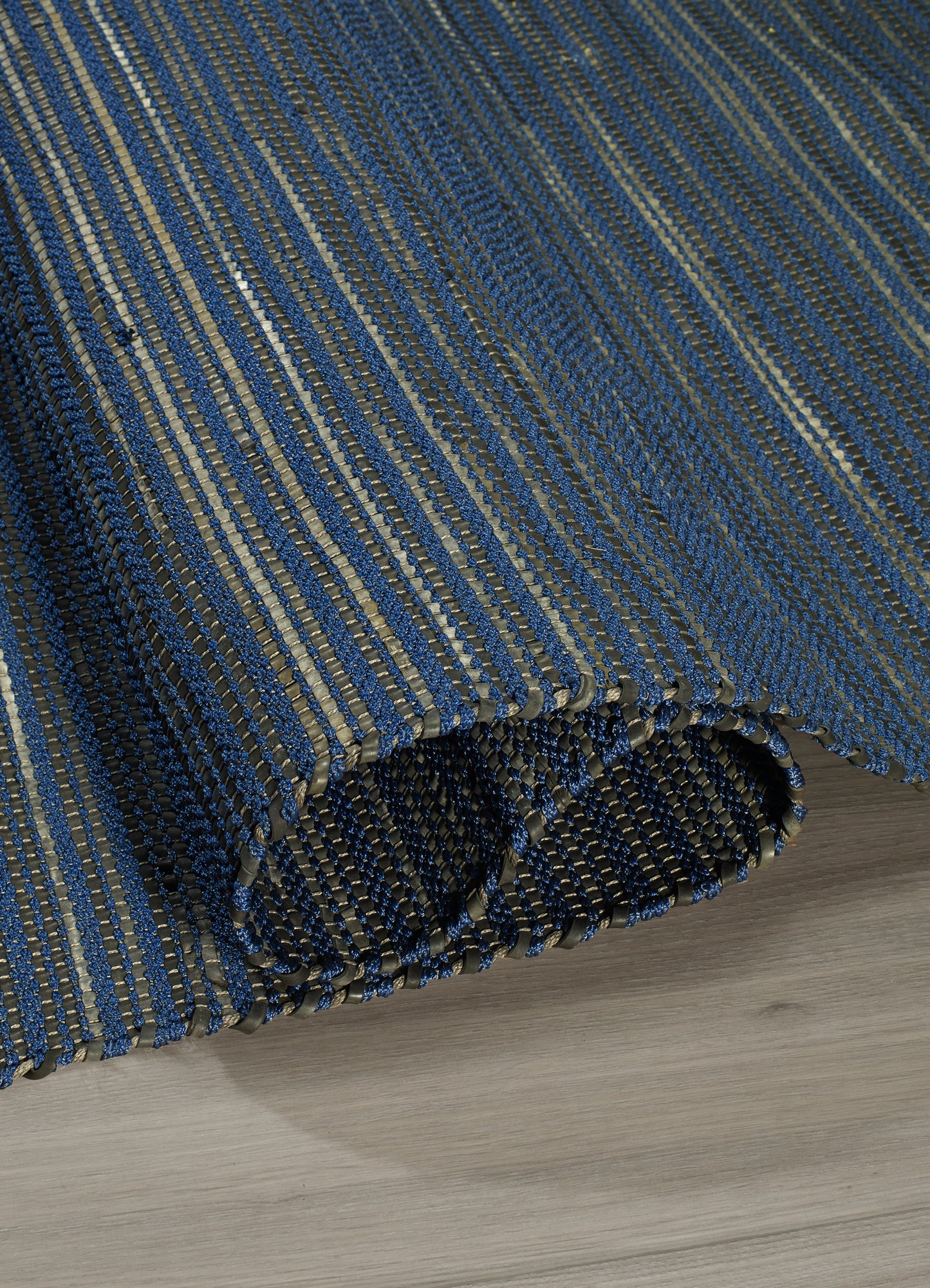 Kismet - Indigo  Striped Indoor/Outdoor Area Rug