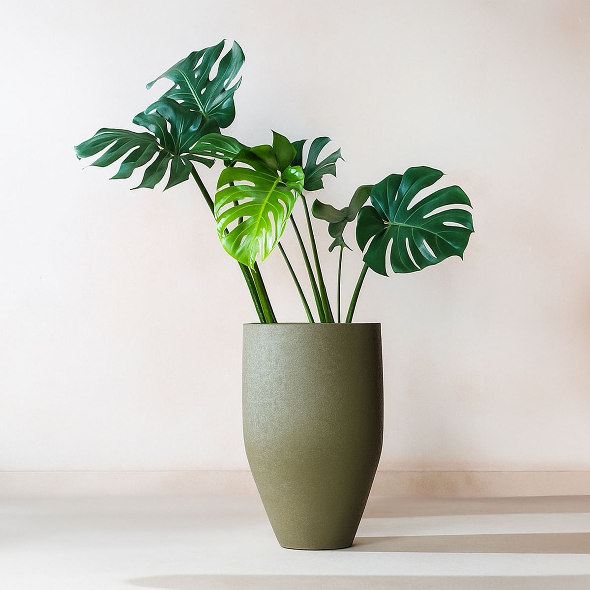 Green Planter, lifestyle room scene, alternate angle