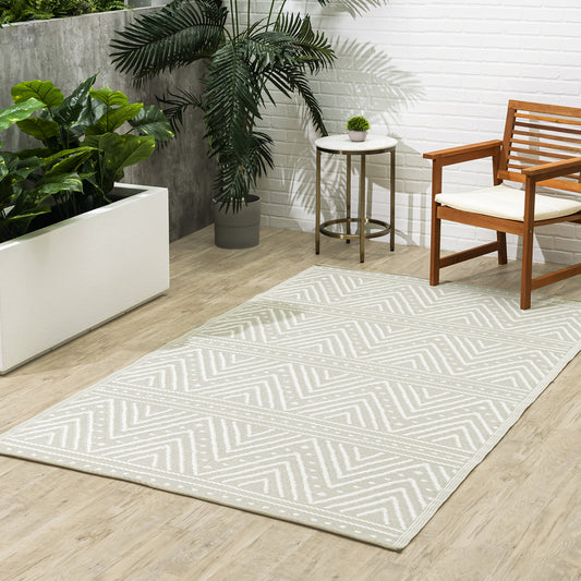 Beige Outdoor Rug, lifestyle patio scene