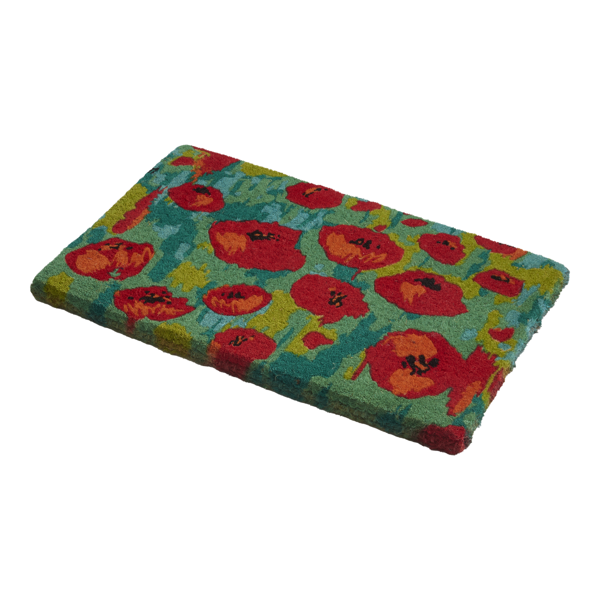 Field of Poppies Doormat, side-facing product view