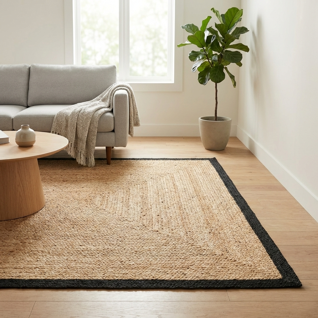 Black Indoor Rug, lifestyle video of patio seating