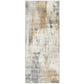 Quinn Abstract - Beige Gray Ivory - AB-MDR-BG - ReaLife Machine Washable Rug