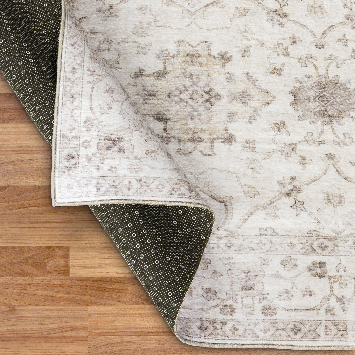 Beige Ivory Area Rug, product view angle 16