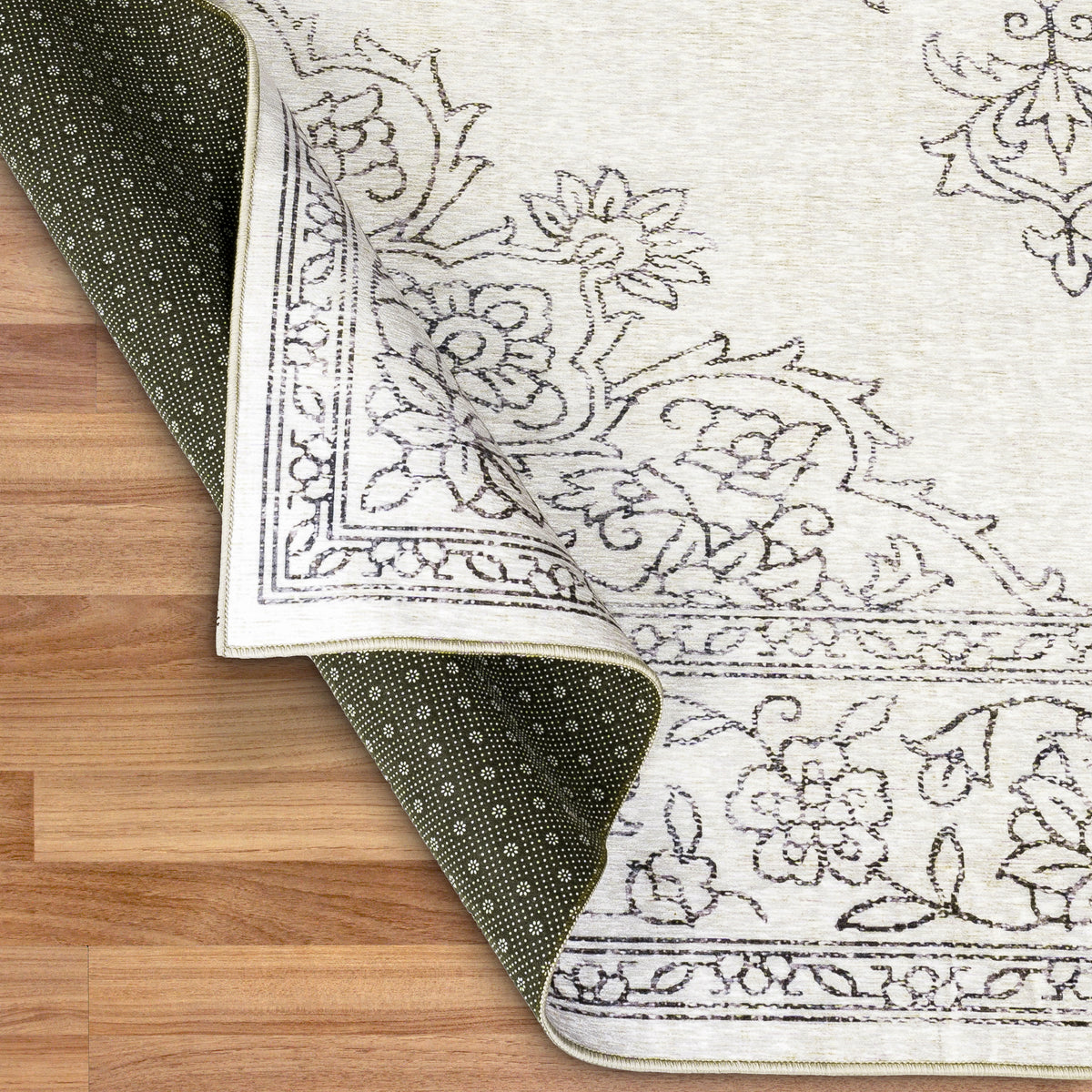 Ivory Area Rug, product view angle 15