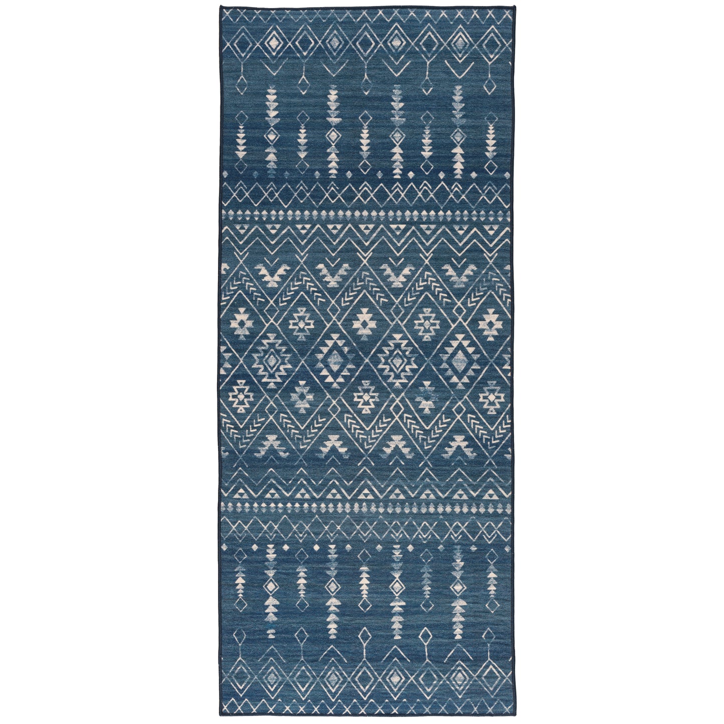 Beau Moroccan - Blue - MORC-BL - ReaLife Machine Washable Rug