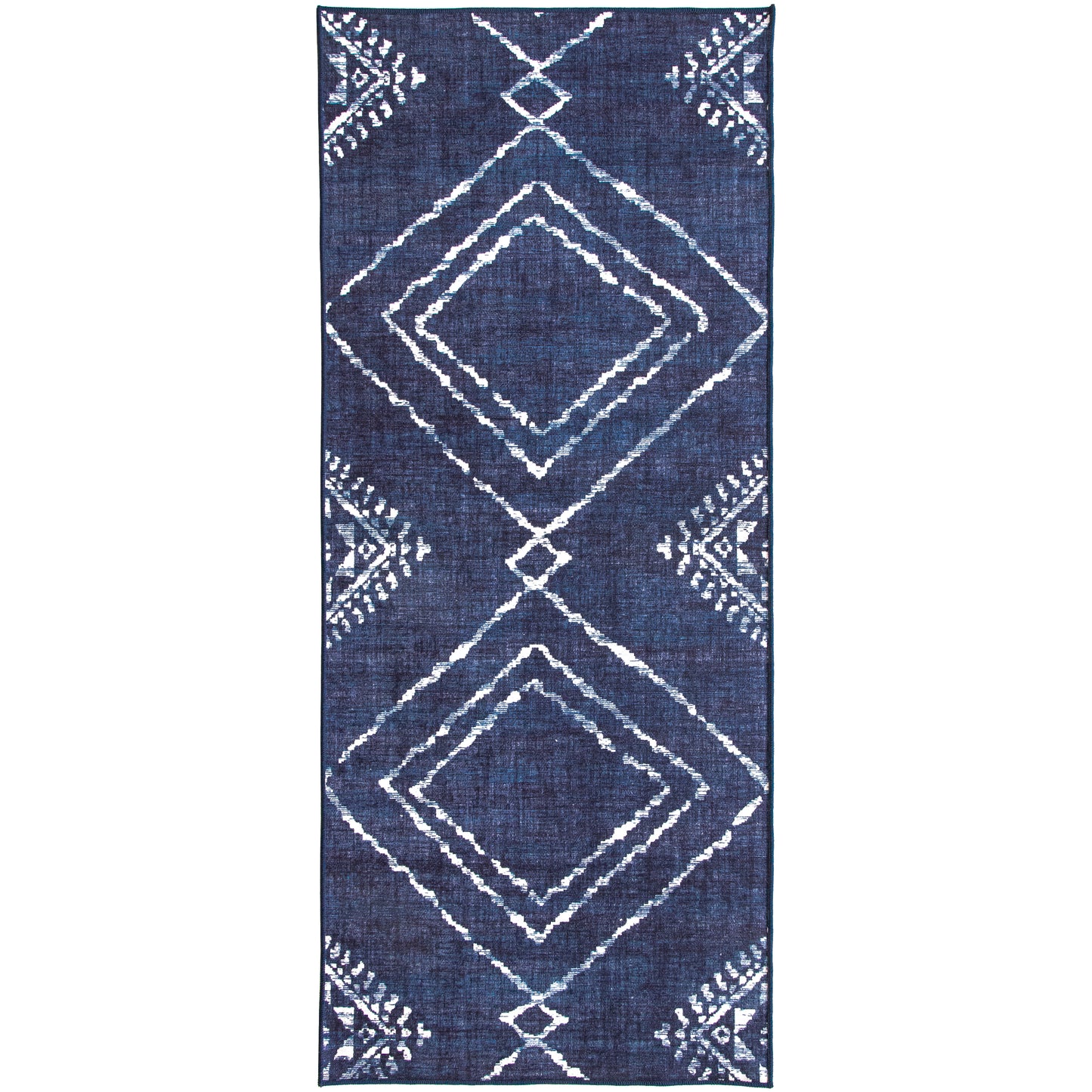 Jax Moroccan - Blue - MO-DIA-BL - ReaLife Machine Washable Rug