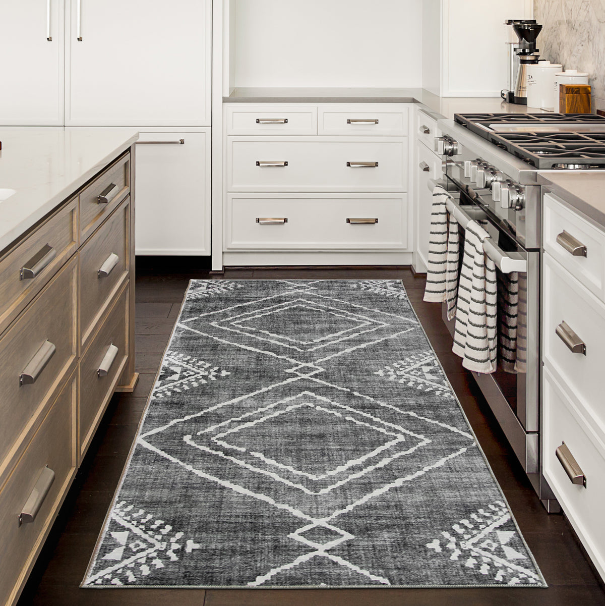 Gray Area Rug, product view angle 11