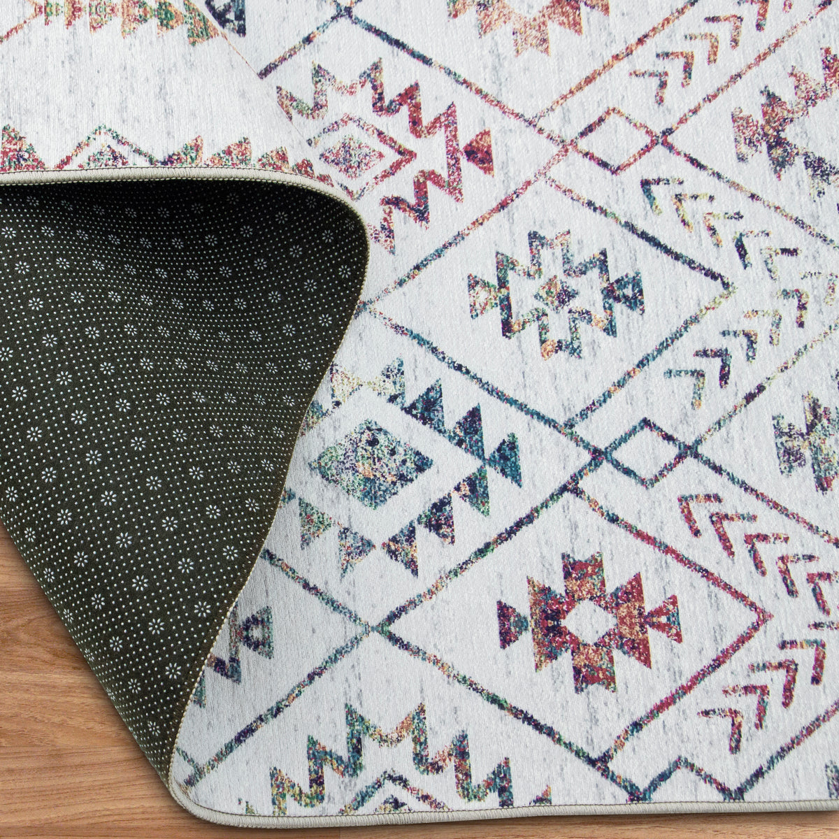 Ivory Multi Area Rug, product view angle 12