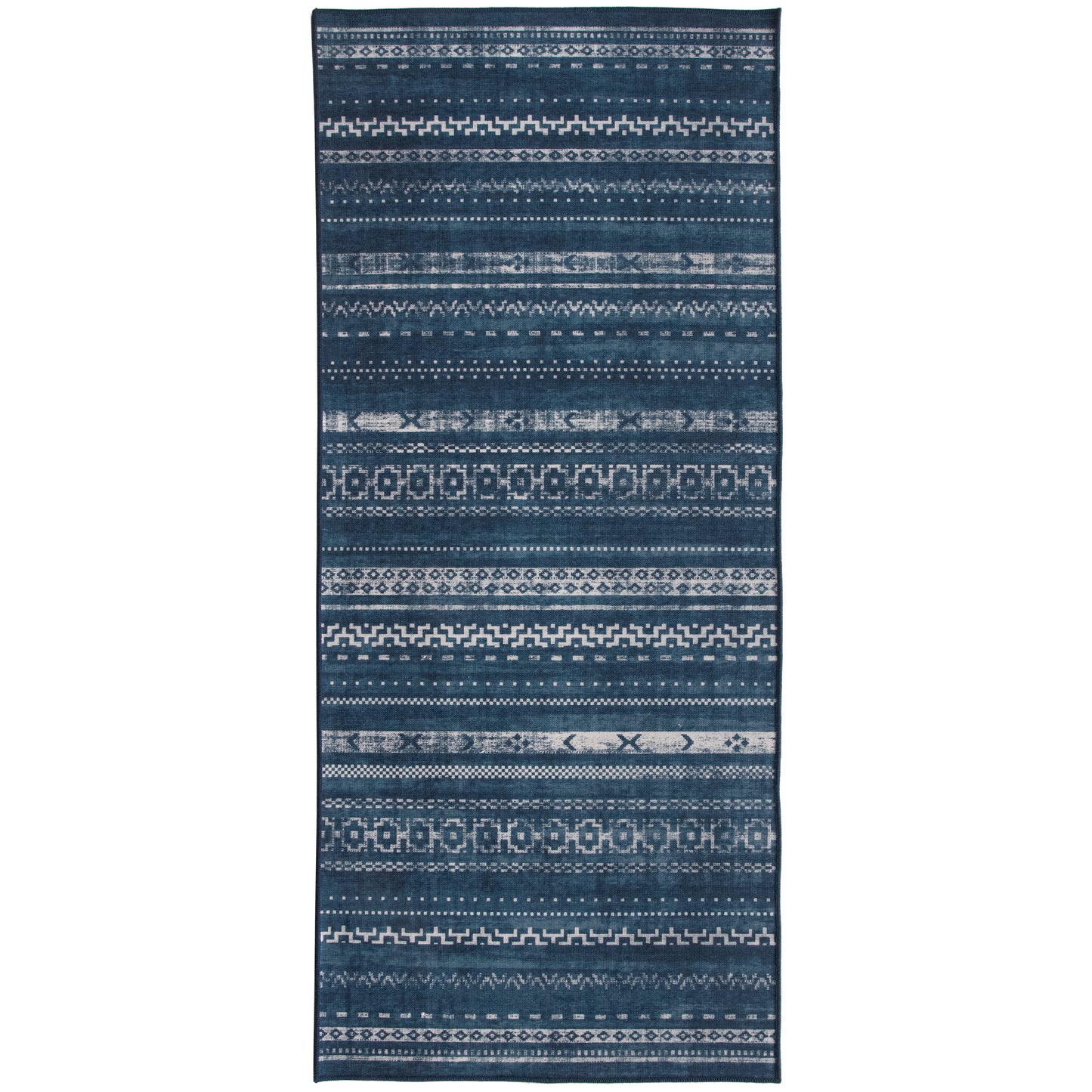 Zane Moroccan - Blue - MO-STR-BL - ReaLife Machine Washable Rug