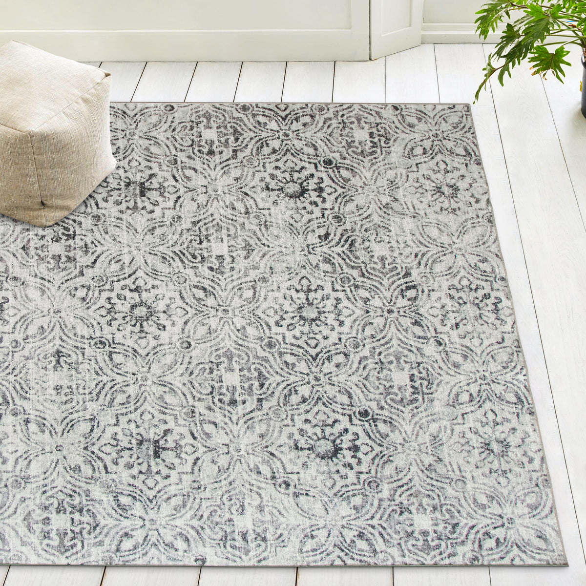 Gray Area Rug, product view angle 9