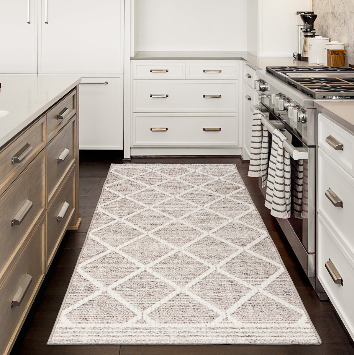 Light Beige Ivory Area Rug, product view angle 11