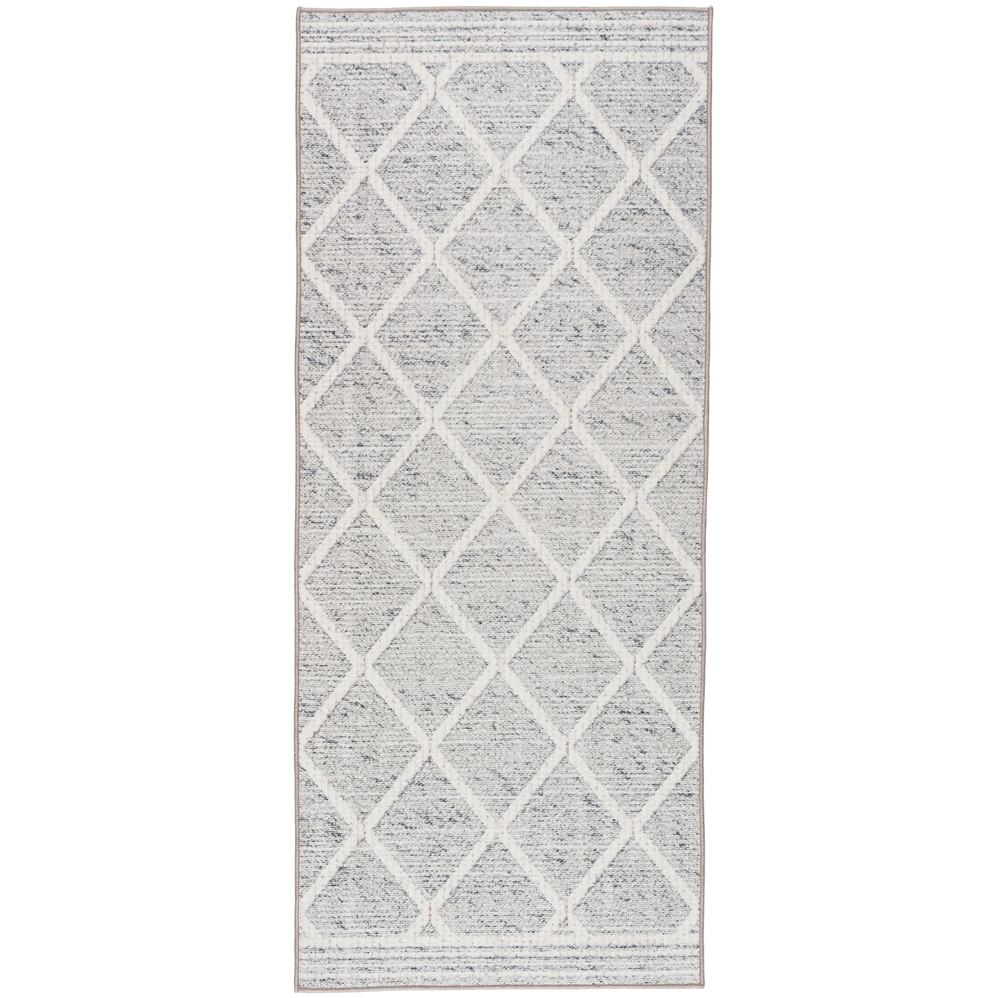 Tessa Distressed - Light Gray Ivory - TESSA-GR - ReaLife Machine Washable Rug