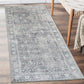 Noor Vintage  - Gray Turquoise - VIN-DIS-TREL-GT - ReaLife Machine Washable Rug