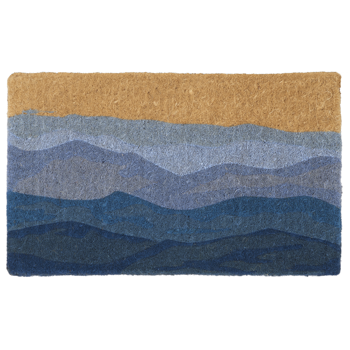 Shades of Sea Doormat, flat product shot, alternate angle