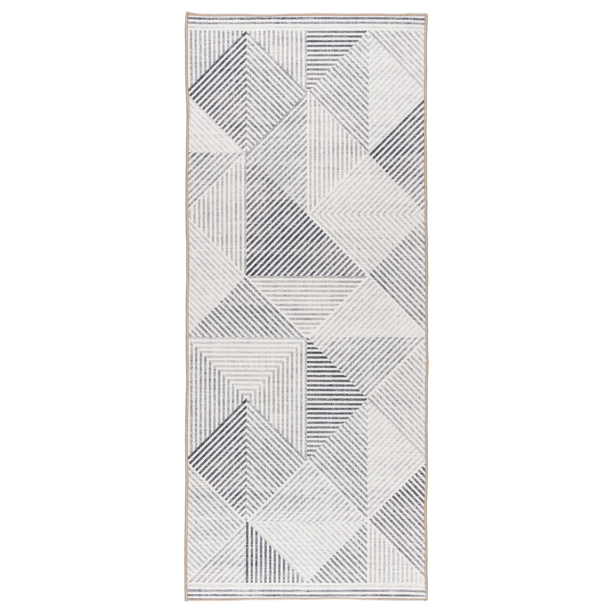 Gray Ivory Area Rug, product view angle 4