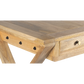 Vita Farmhouse Mango Wood Desk For Home Office - Natural 56"