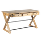 Vita Farmhouse Mango Wood Desk For Home Office - Natural 56"